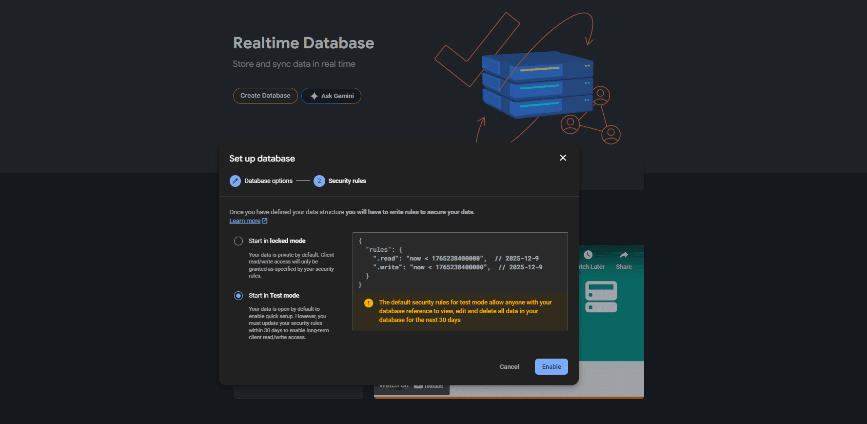 Test Mode to Production with Firebase